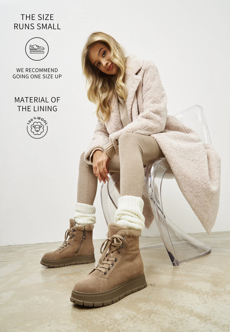 Stay stylish and warm this winter with our collection of fashionable suede boots for men and women.