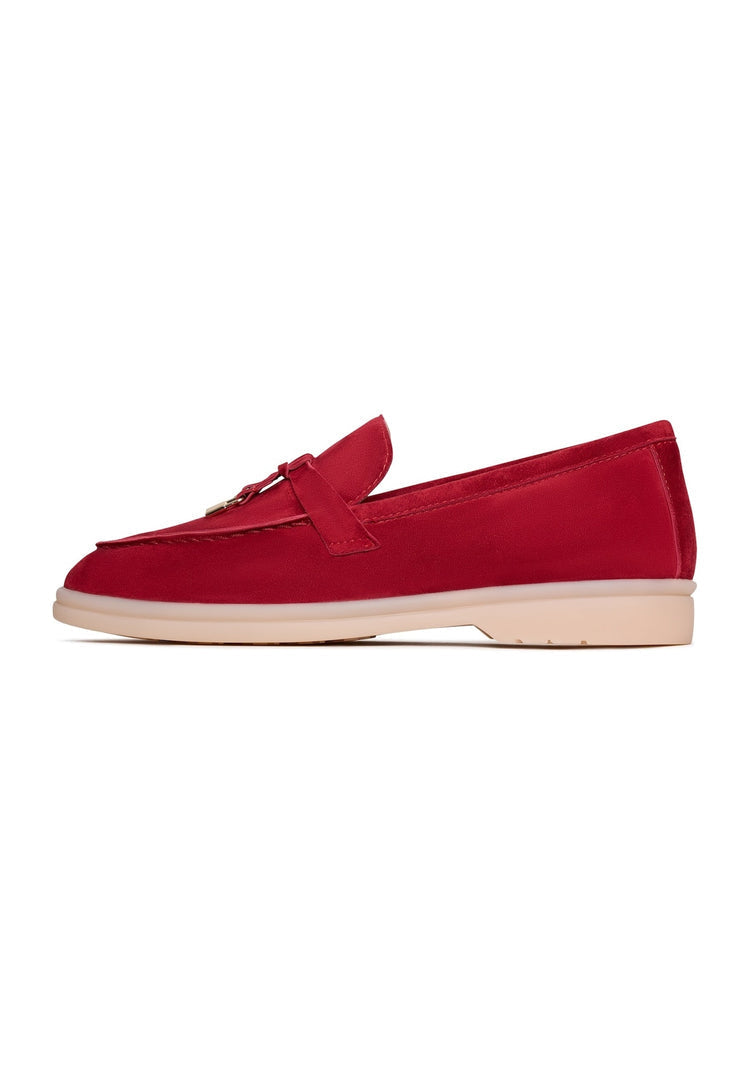 Aurelia Bordeaux platform moccasins - fashionable women's shoes.