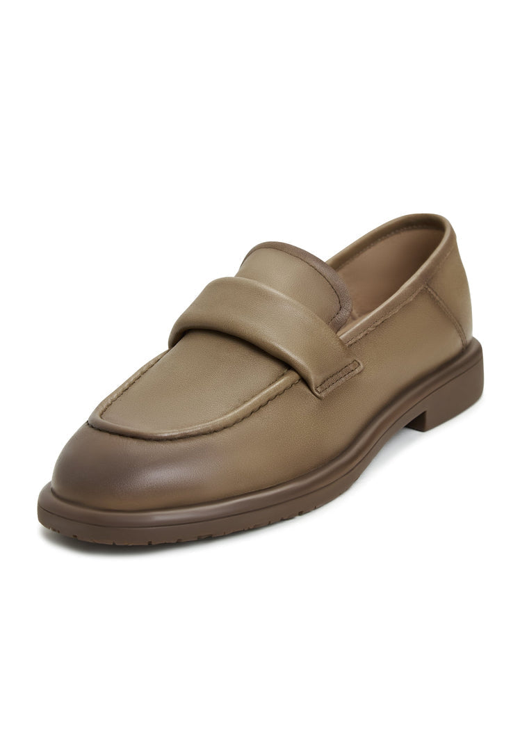 Stephanie Brown block heeled loafers: chic and trendy women's fashion footwear, comfortable yet stylish choice for everyday wear.