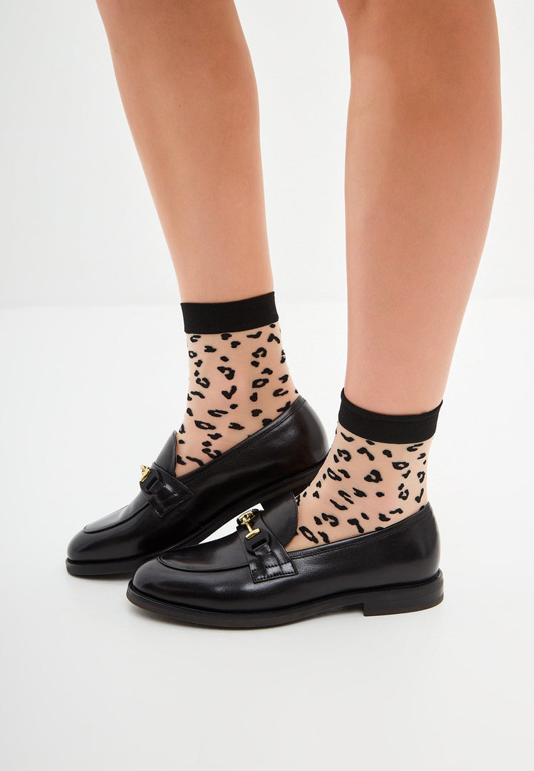 A stylish pair of Olya leather platform loafers, perfect for any outfit.