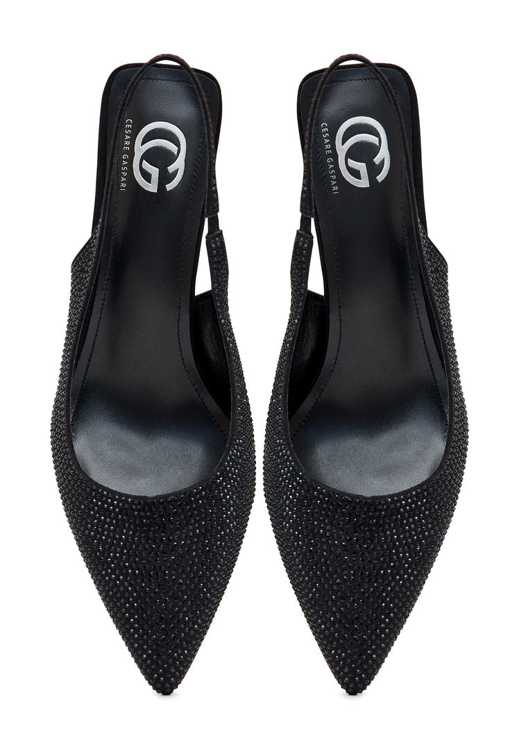 A stylish pair of black high-heeled pumps named Harper, perfect for women's shoes fashionistas looking for fashionable heels.