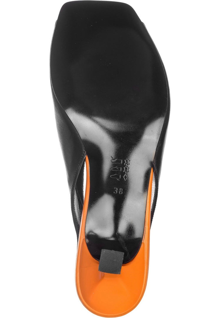 A stylish pair of affordable and comfortable women's slingback sandals in a fashionable design.