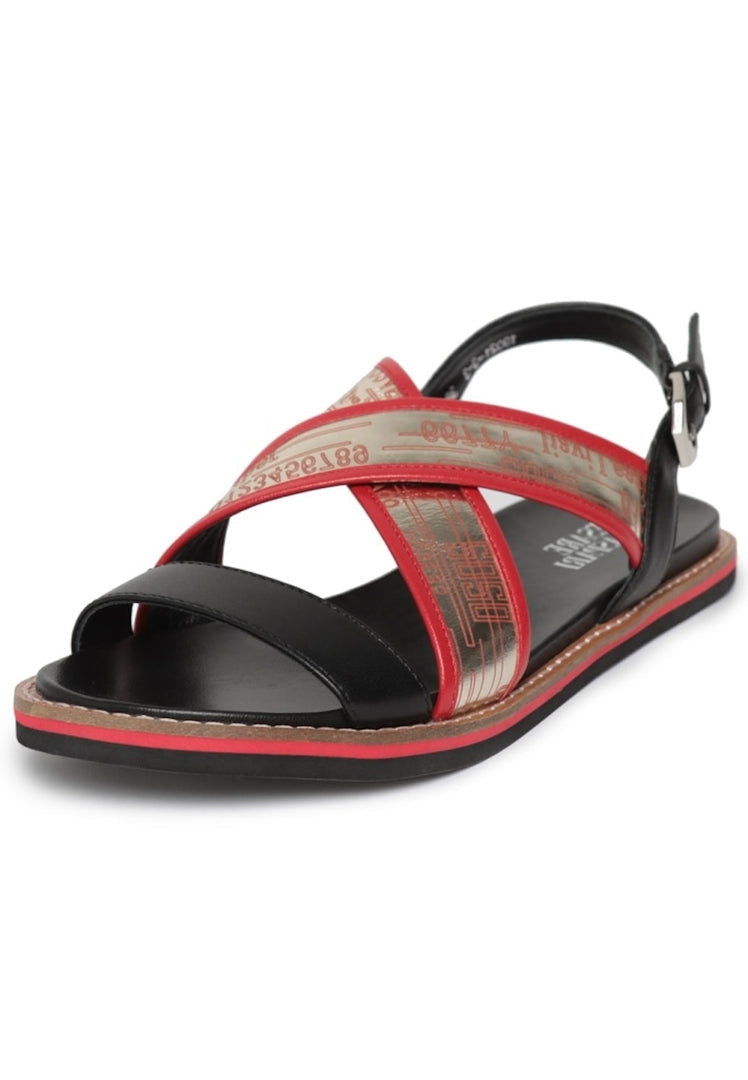 A stylish pair of open toe sandals, perfect for any chic and fashionable outfit.