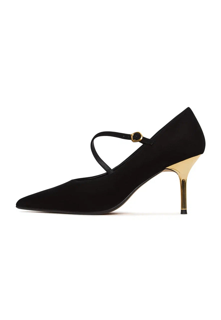 Midnight Muse Mary Janes - Gold