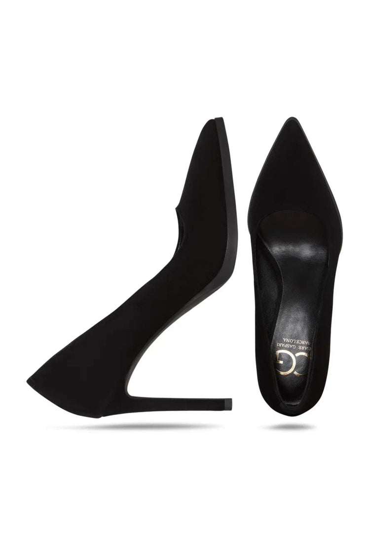 Skyline Suede Stilettos - Black