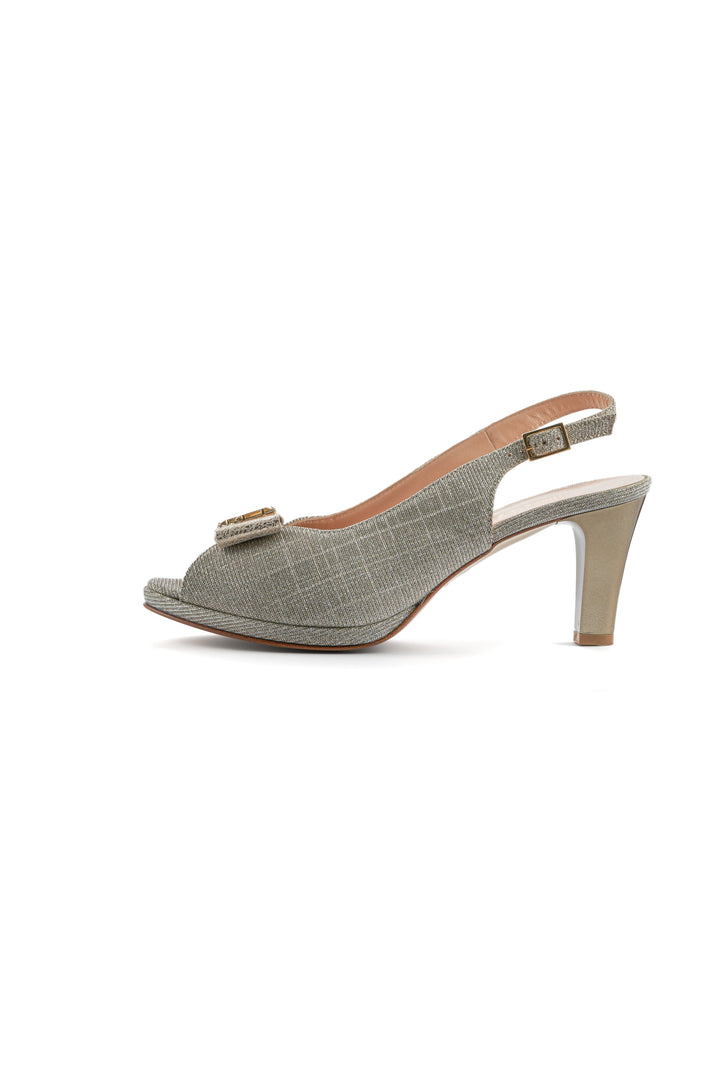 Glamour Bloom Pumps - Silver