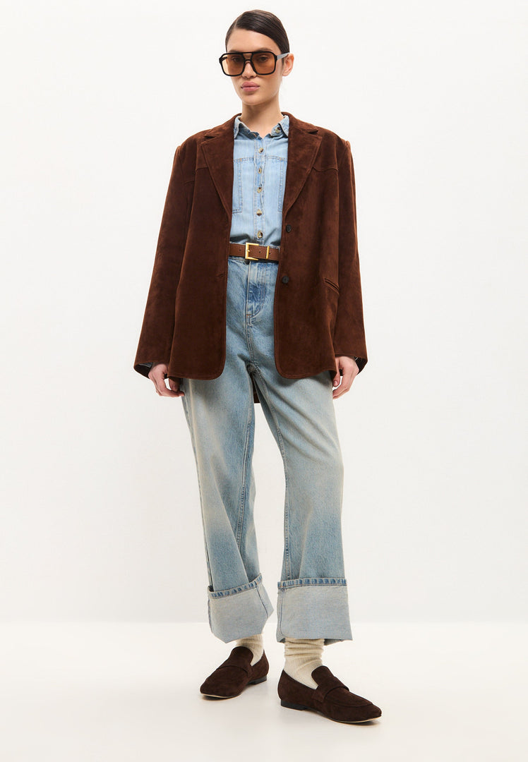 Mocassins en daim - Marron