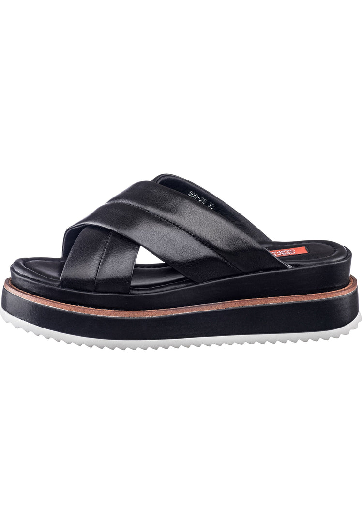 Polstrede sandaler med krydsrem