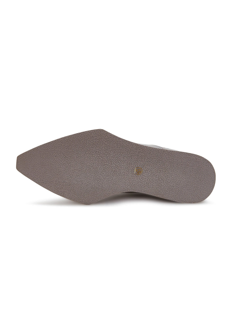 Zapatos de cordón con punta - Gris