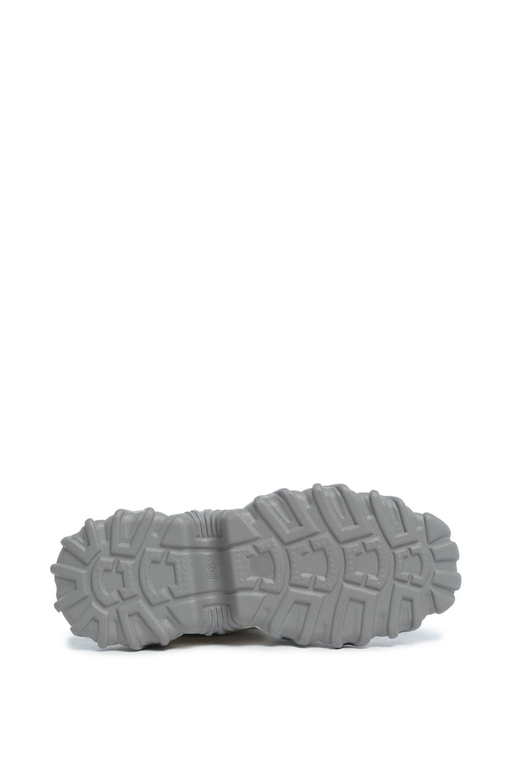 Chunky zip-up high-top sneakers