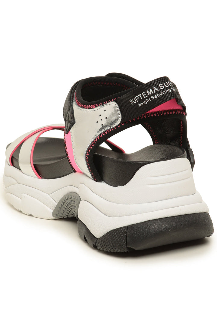 Sporty Chunky Strap Sandaler - Pink