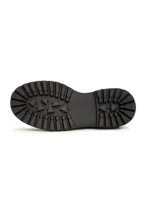 Schnürstiefel mit klobiger Sohle - Grün