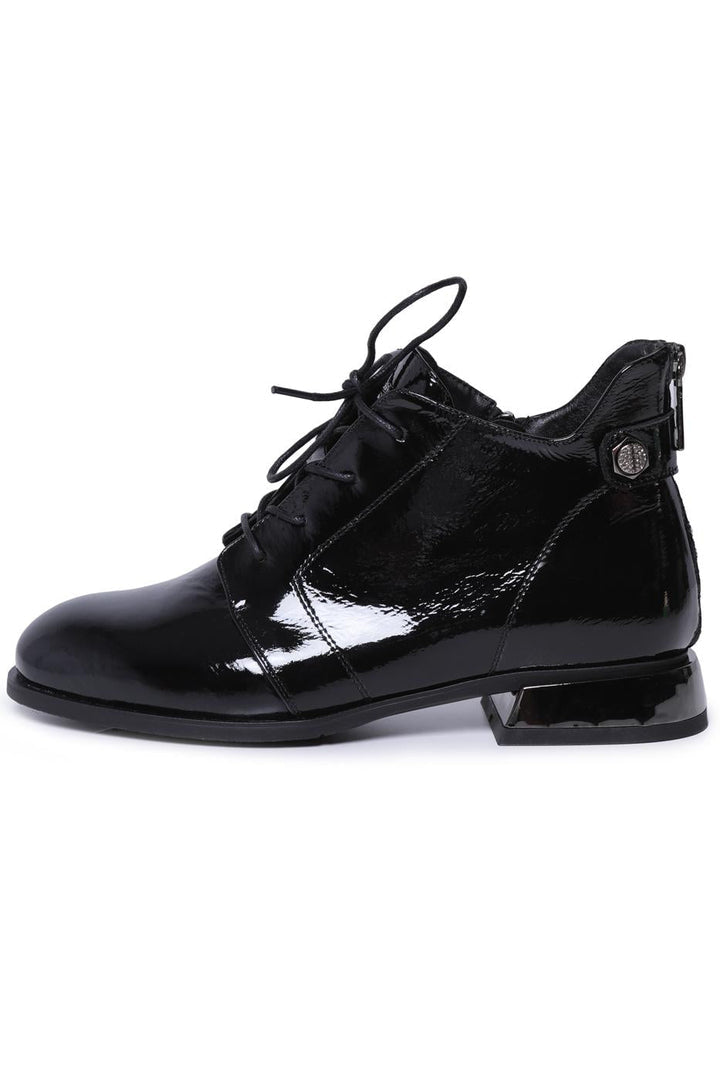 Botines con cordones brillantes Margo - Negro