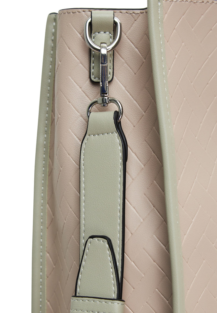 A stylish beige canvas tote bag, perfect for everyday use.