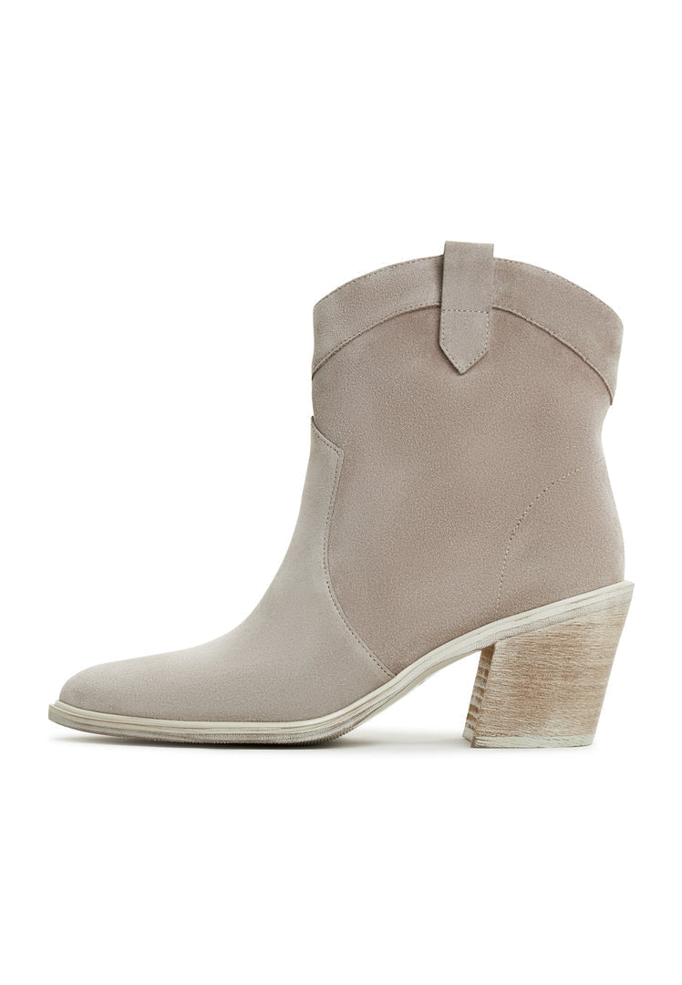 Cowboystiefel mit Blockabsatz Lucia - Grau