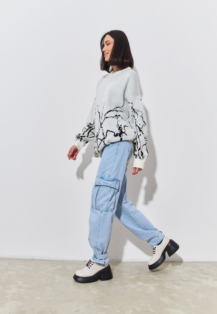 A trendy pair of chunky white loafers, the perfect fashion statement for women.