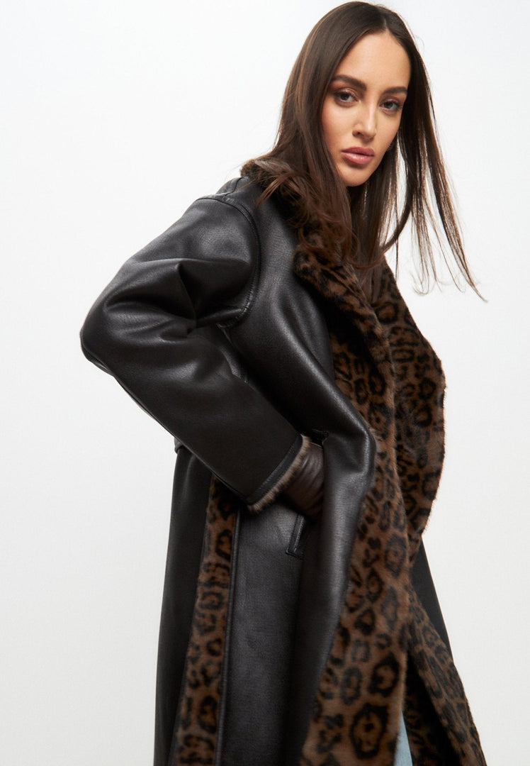 Stay cozy and stylish this winter with a reversible faux fur coat, the perfect choice for long winter days. Complete your winter outerwear look with this fashionable faux fur winter jacket, ideal for showcasing your faux fur coat styling skills.