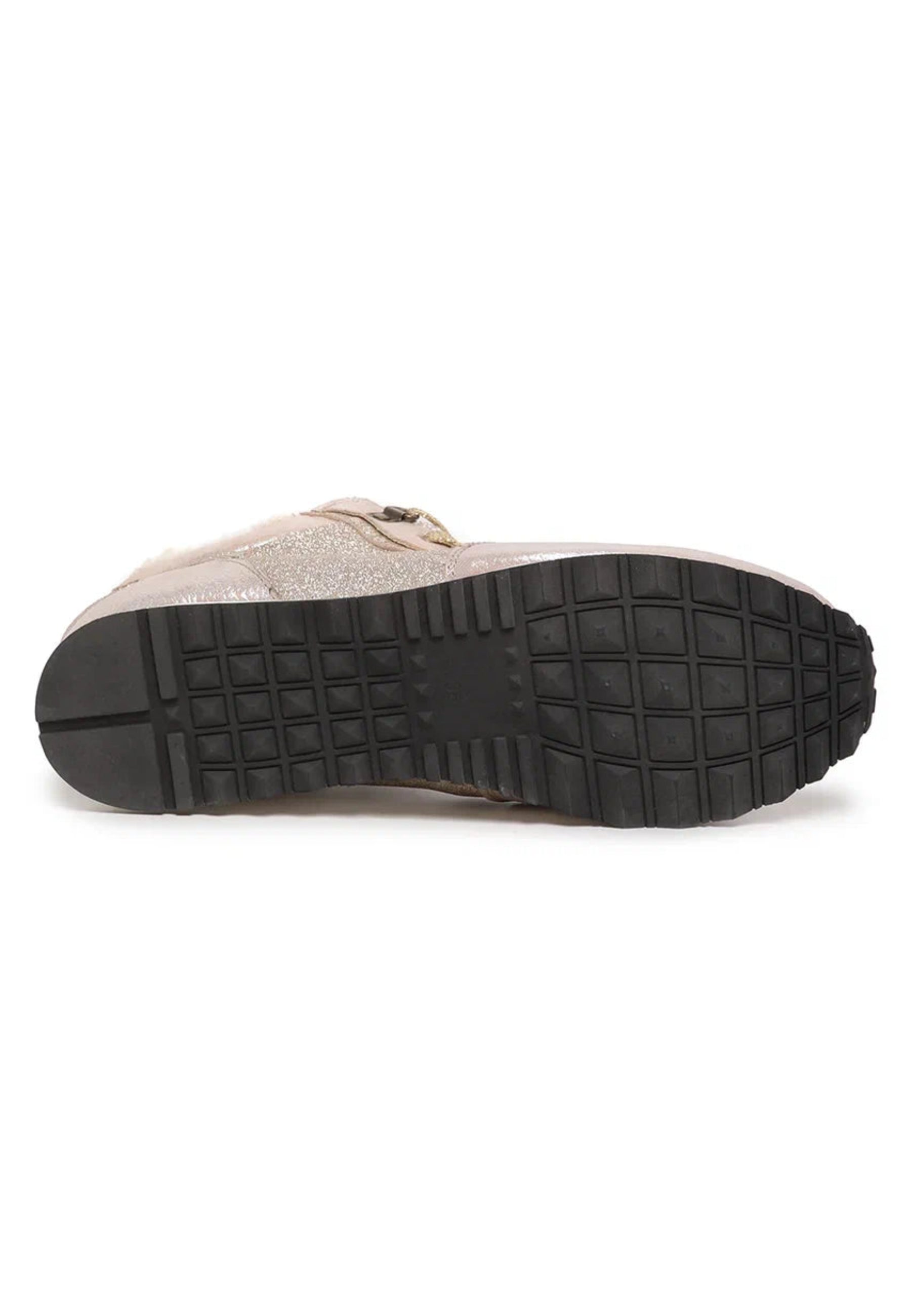 Merino Wool Fur Lined Sneakers - Beige