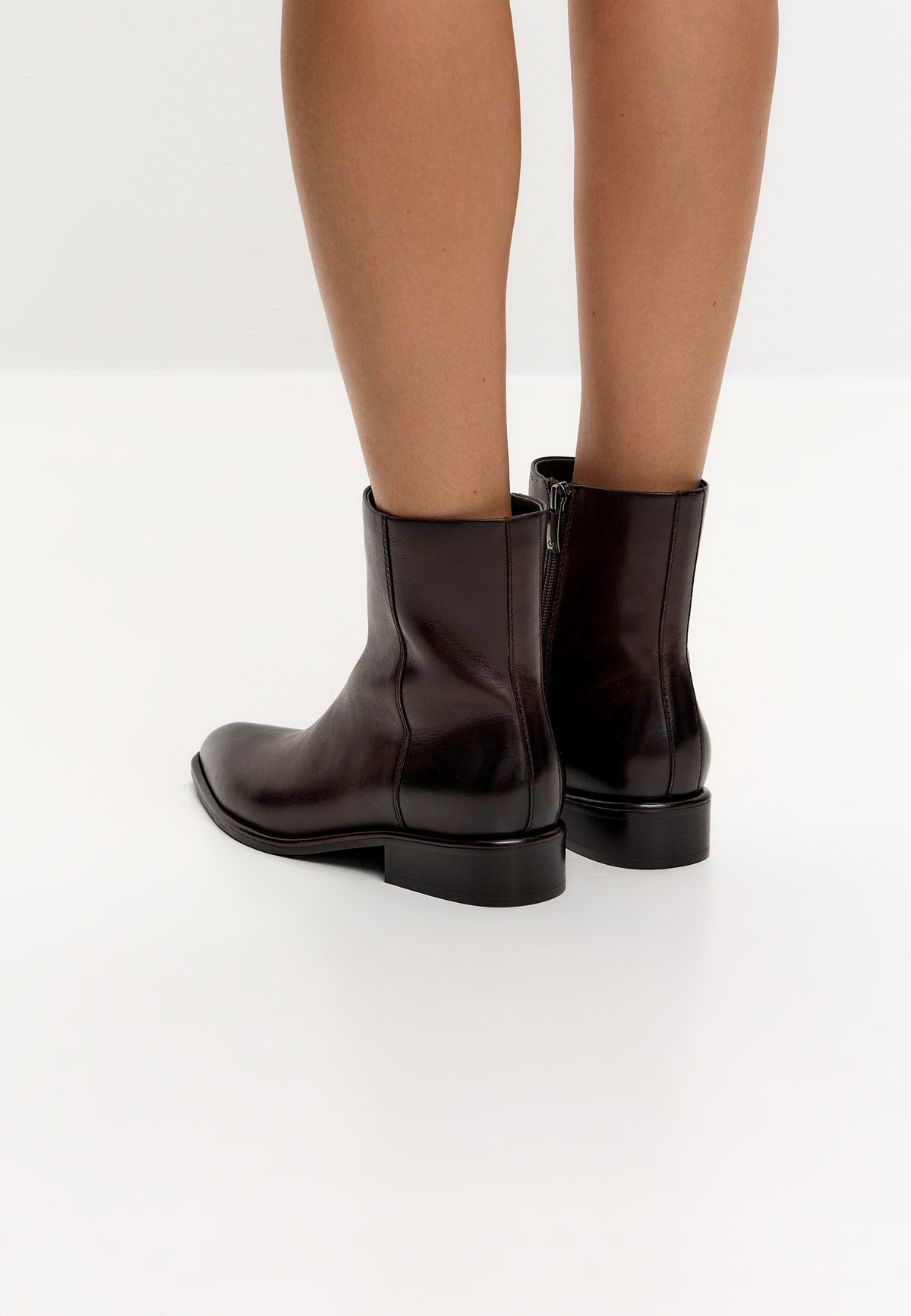 Bottines en cuir