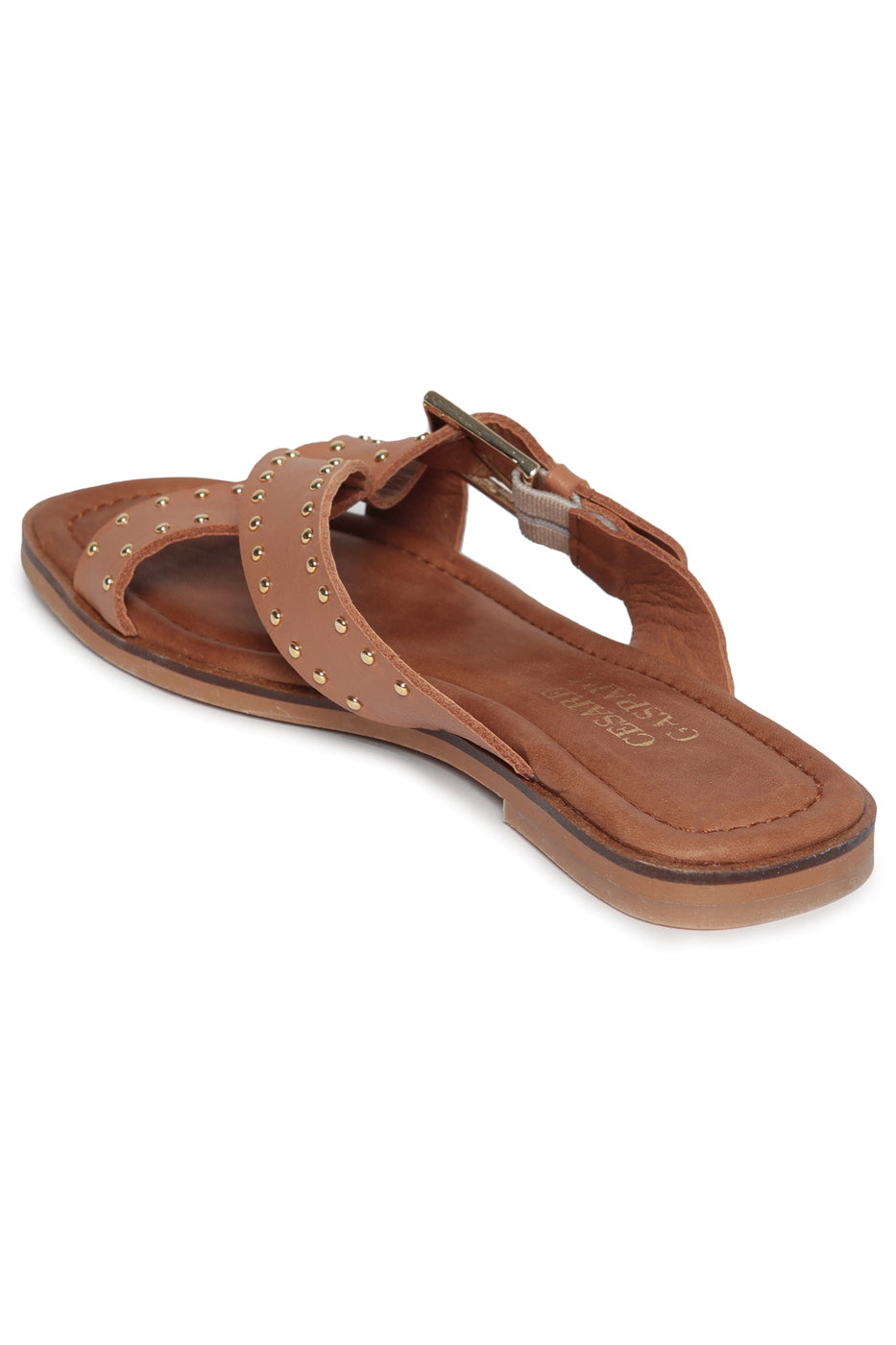 Open Tip Leather Sandals