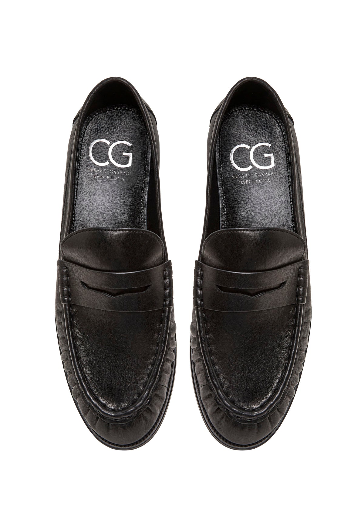 Refined Classic Penny Loafers – Black