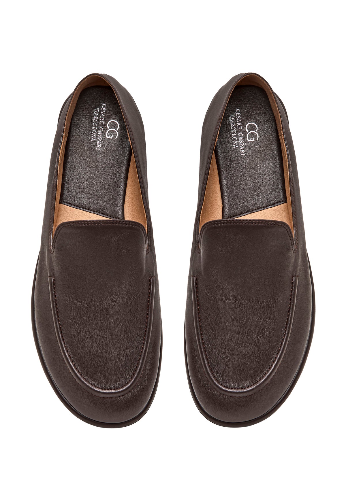 Soft Step Leather Loafers – Brown