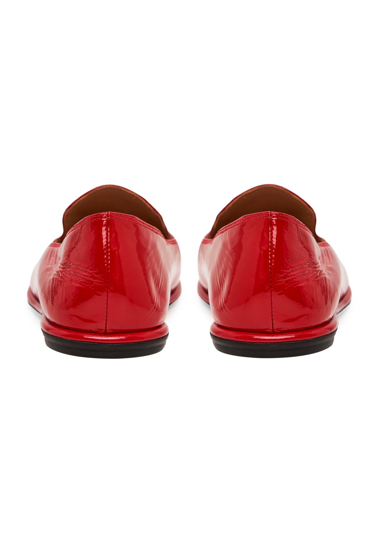 Soft Step Leather Loafers – Red