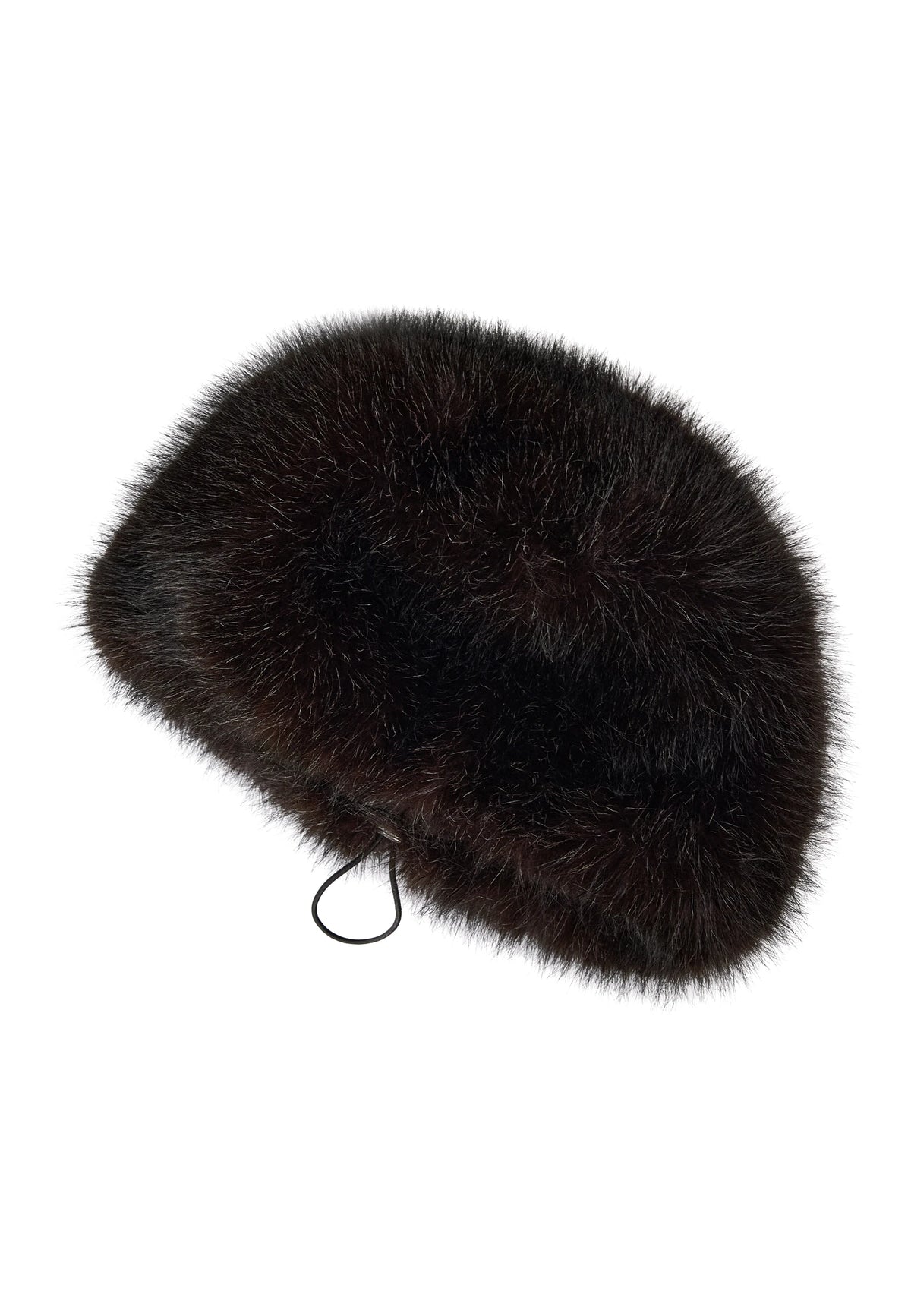 Faux Fur Hat – Dark Brown