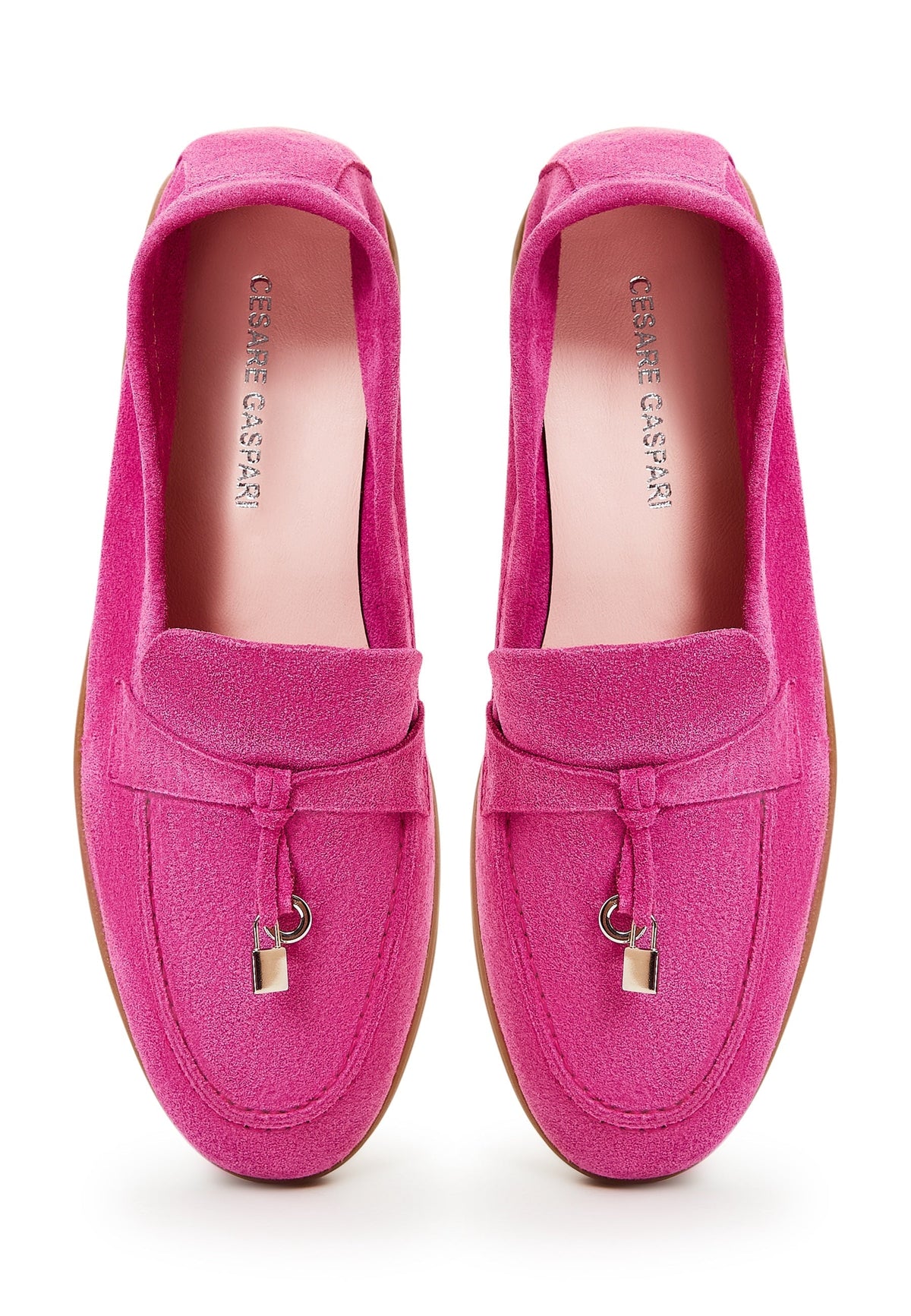Classic Flat Sole Loafers - Fuchsia