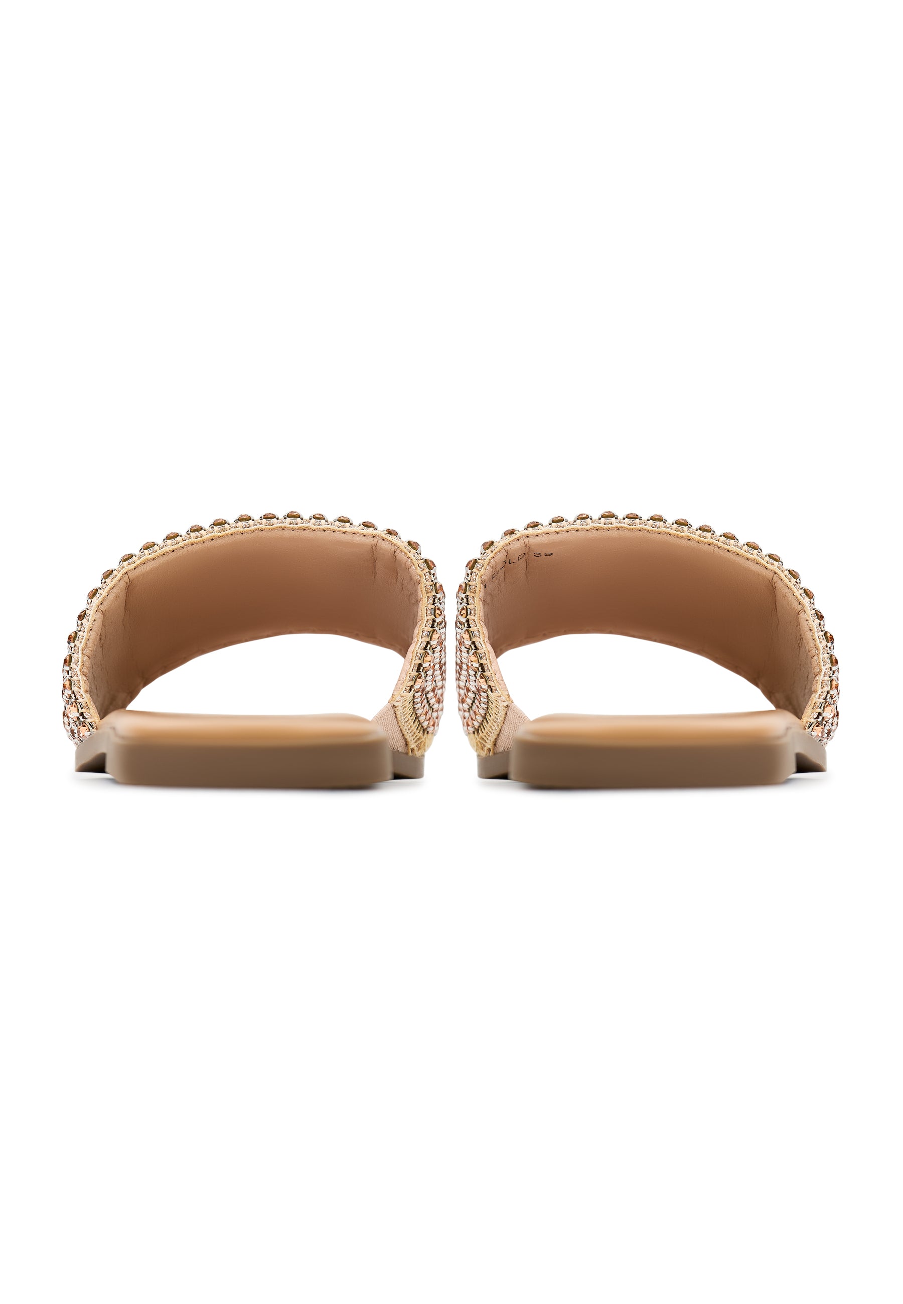 Flat Sole Slippers Izzy - Gold