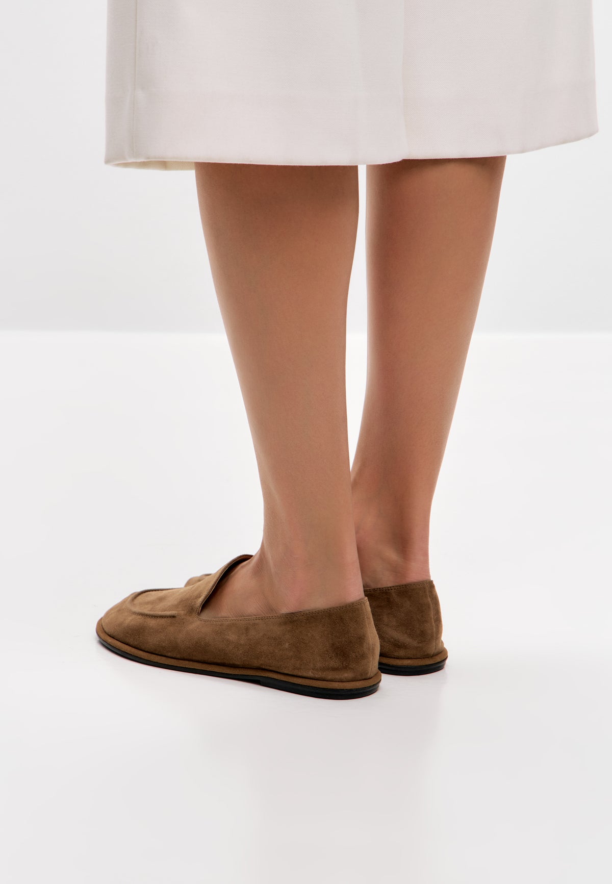 Soft Step Suede Loafers – Golden Brown