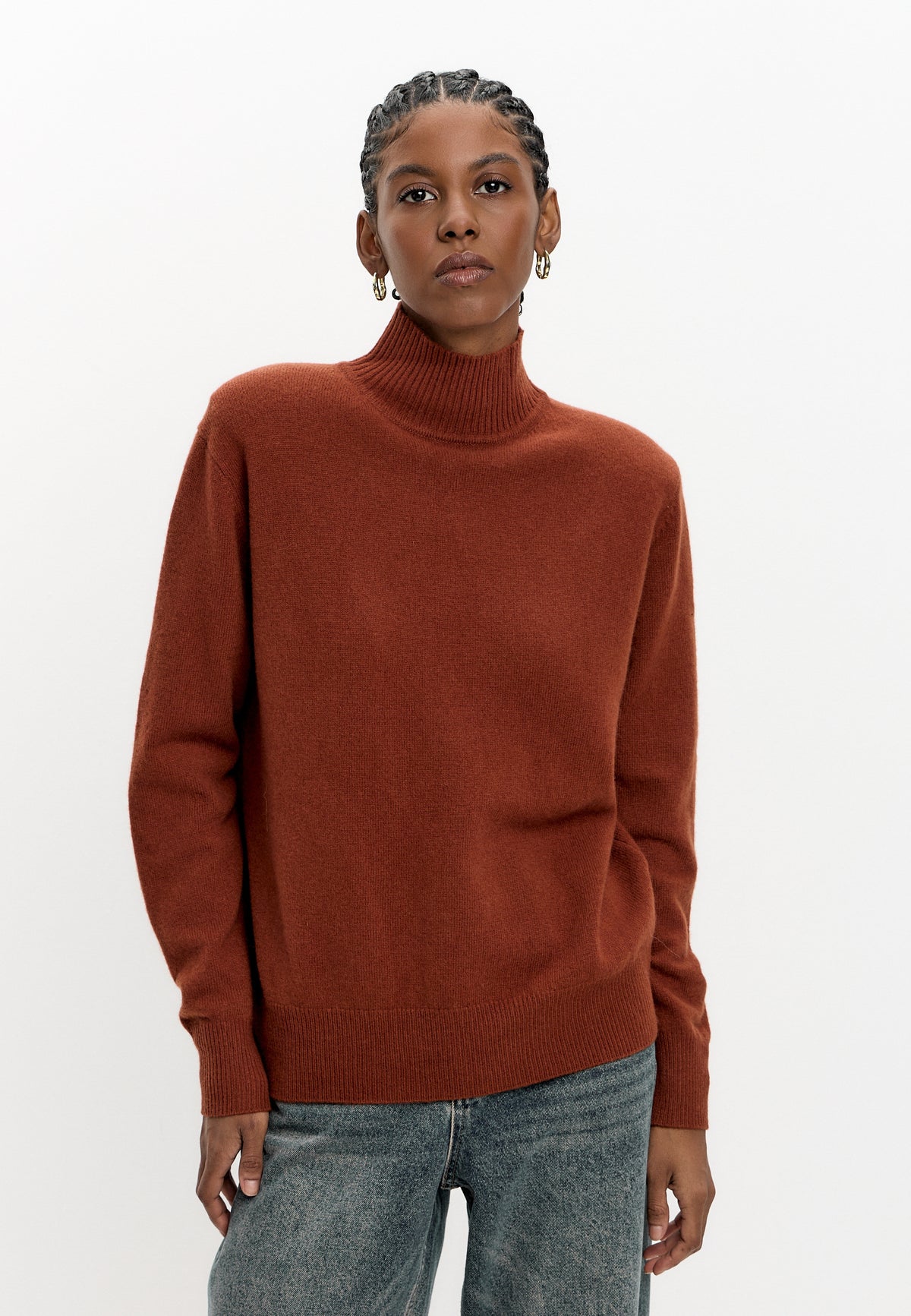 Jersey de lana merino Mauve – Rojo