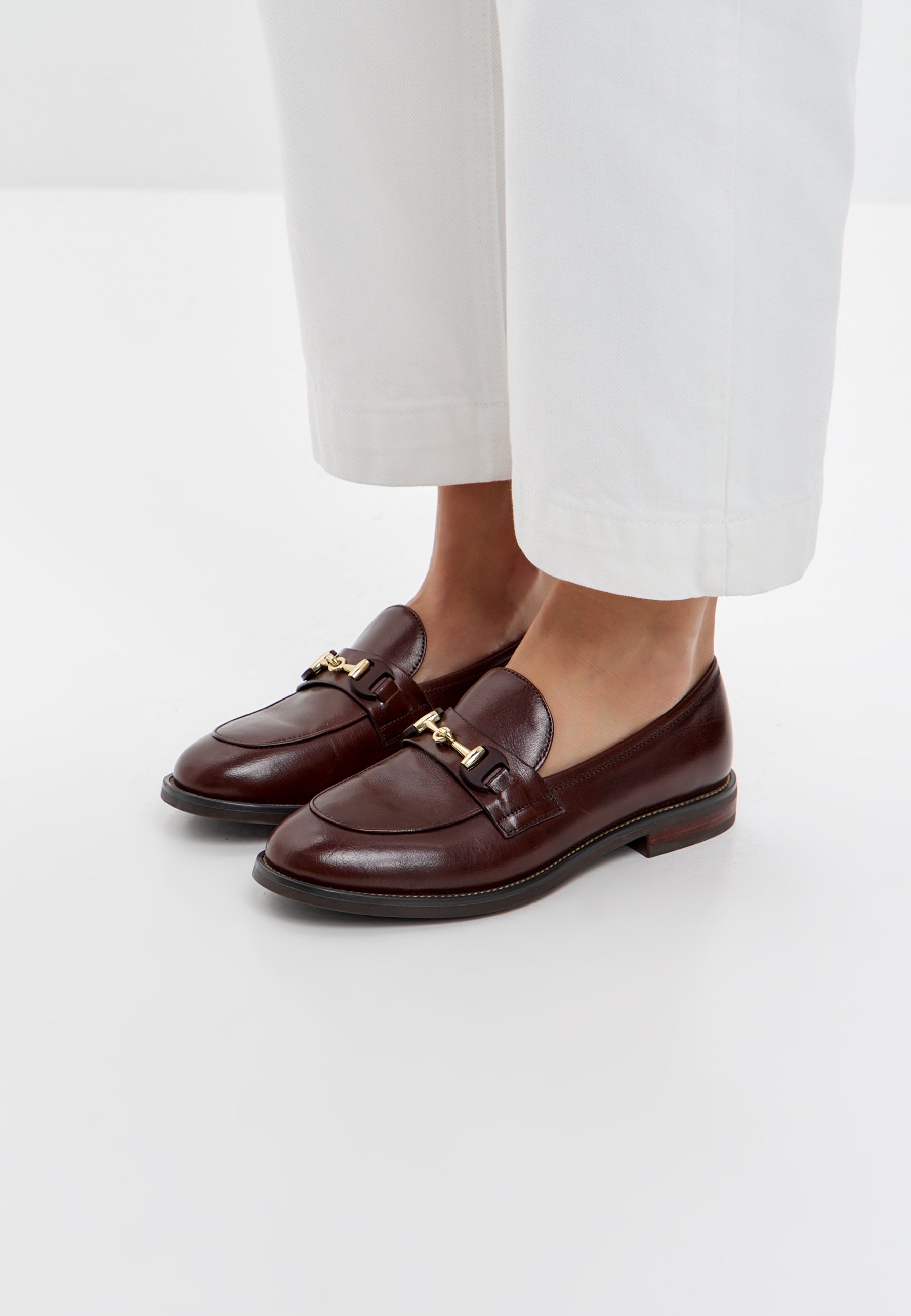 Loafer aus Leder - Braun