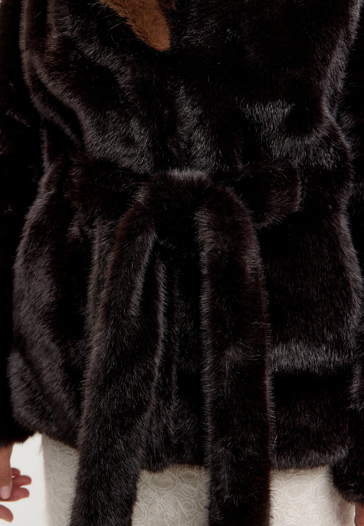 Chaqueta Faux Arena – Marrón