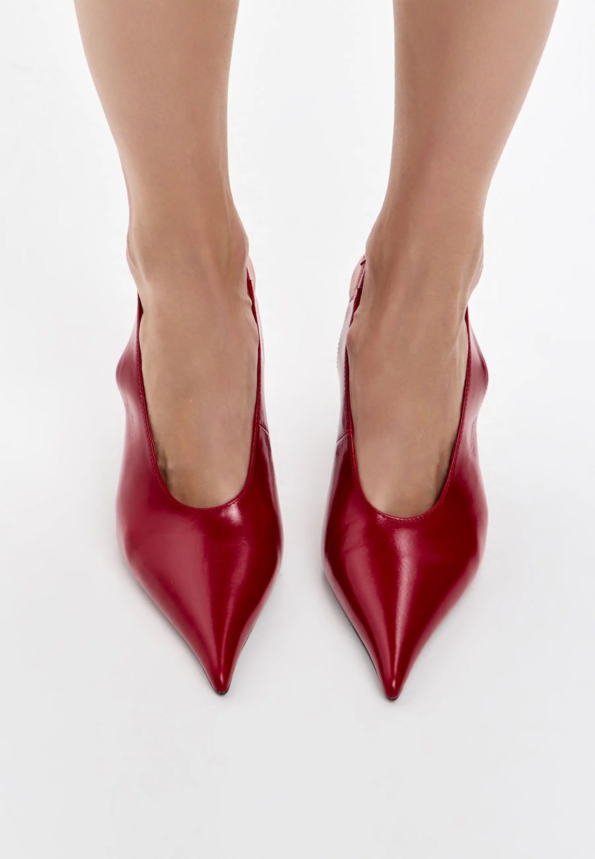 Scarlet Edge Slingback Heels – Bordeaux