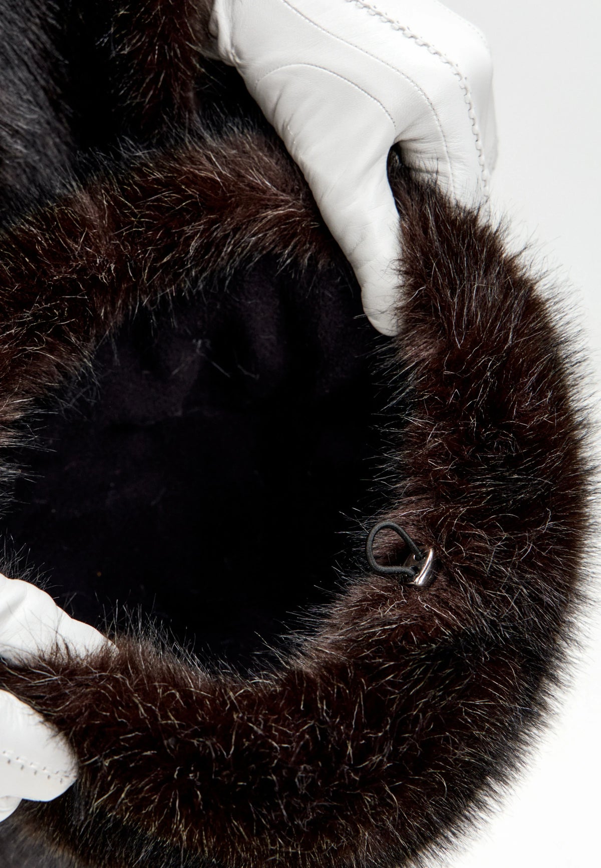 Faux Fur Hat – Dark Brown