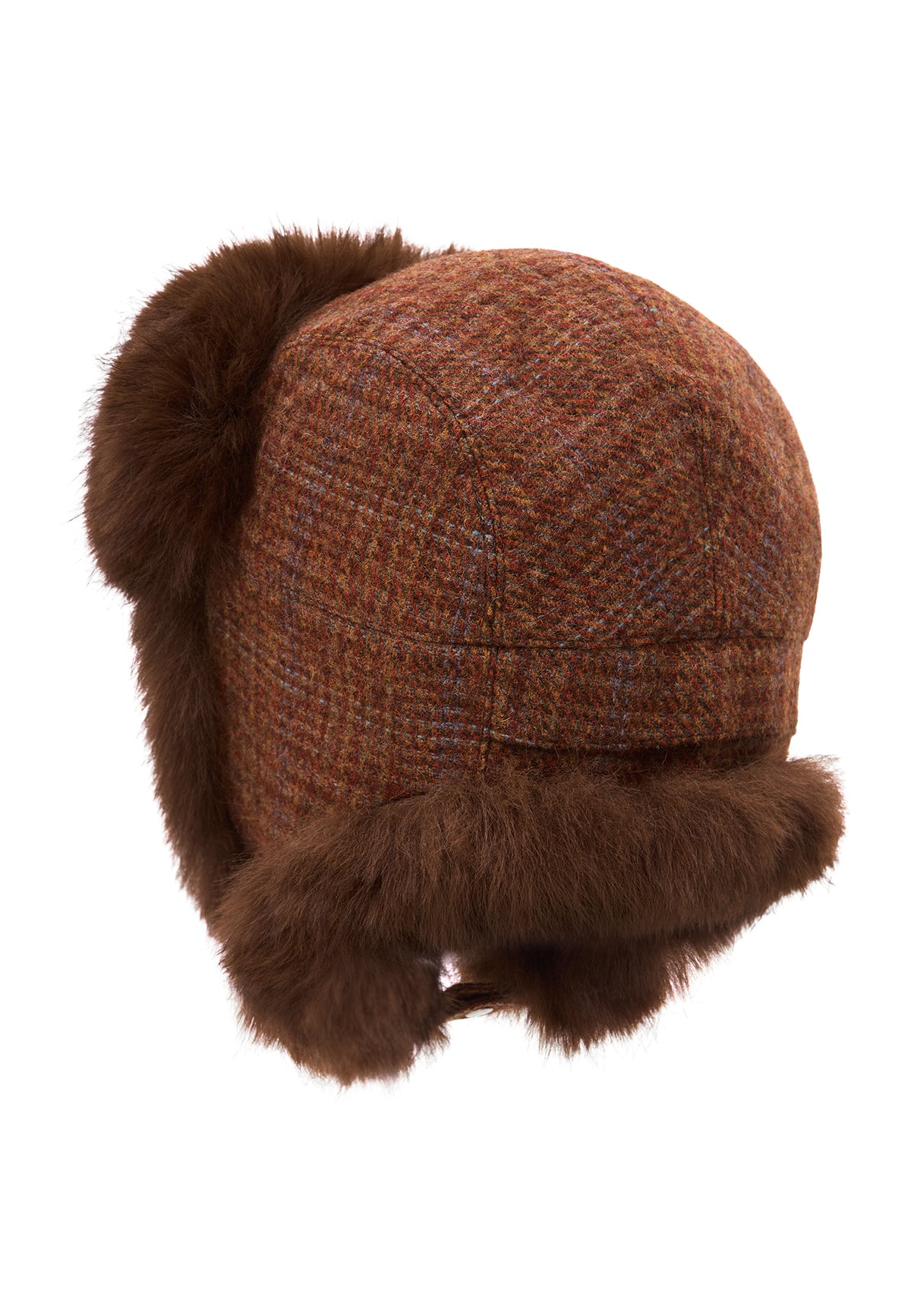 Gorro trapper de lana – Marrón