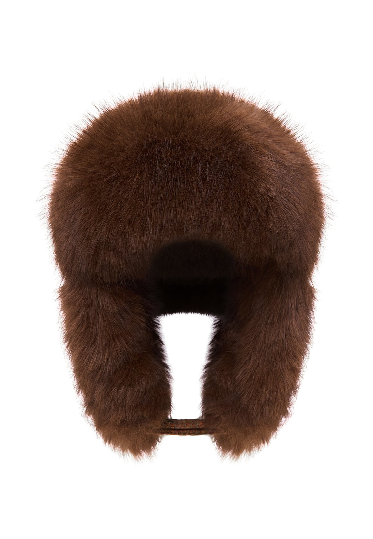Gorro trapper de lana – Marrón