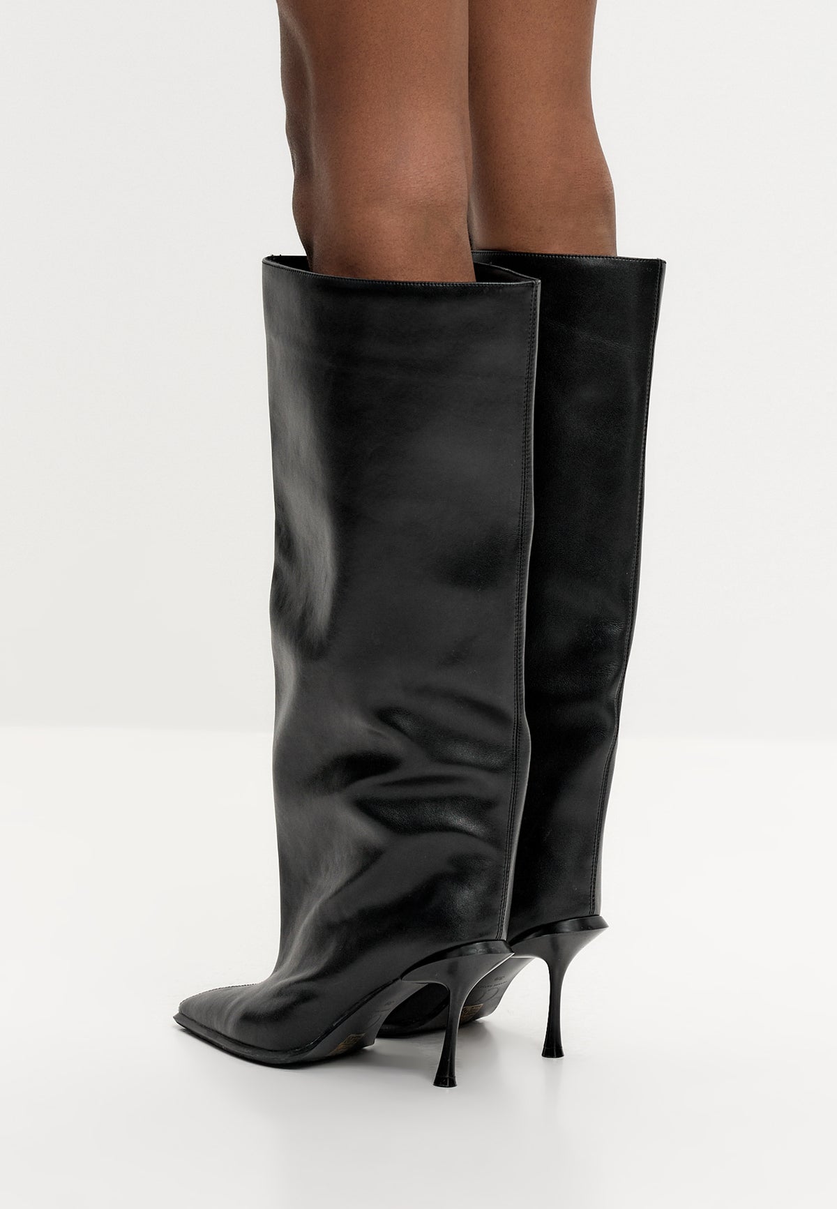 Stiletto Ankle Boots - Matte Black