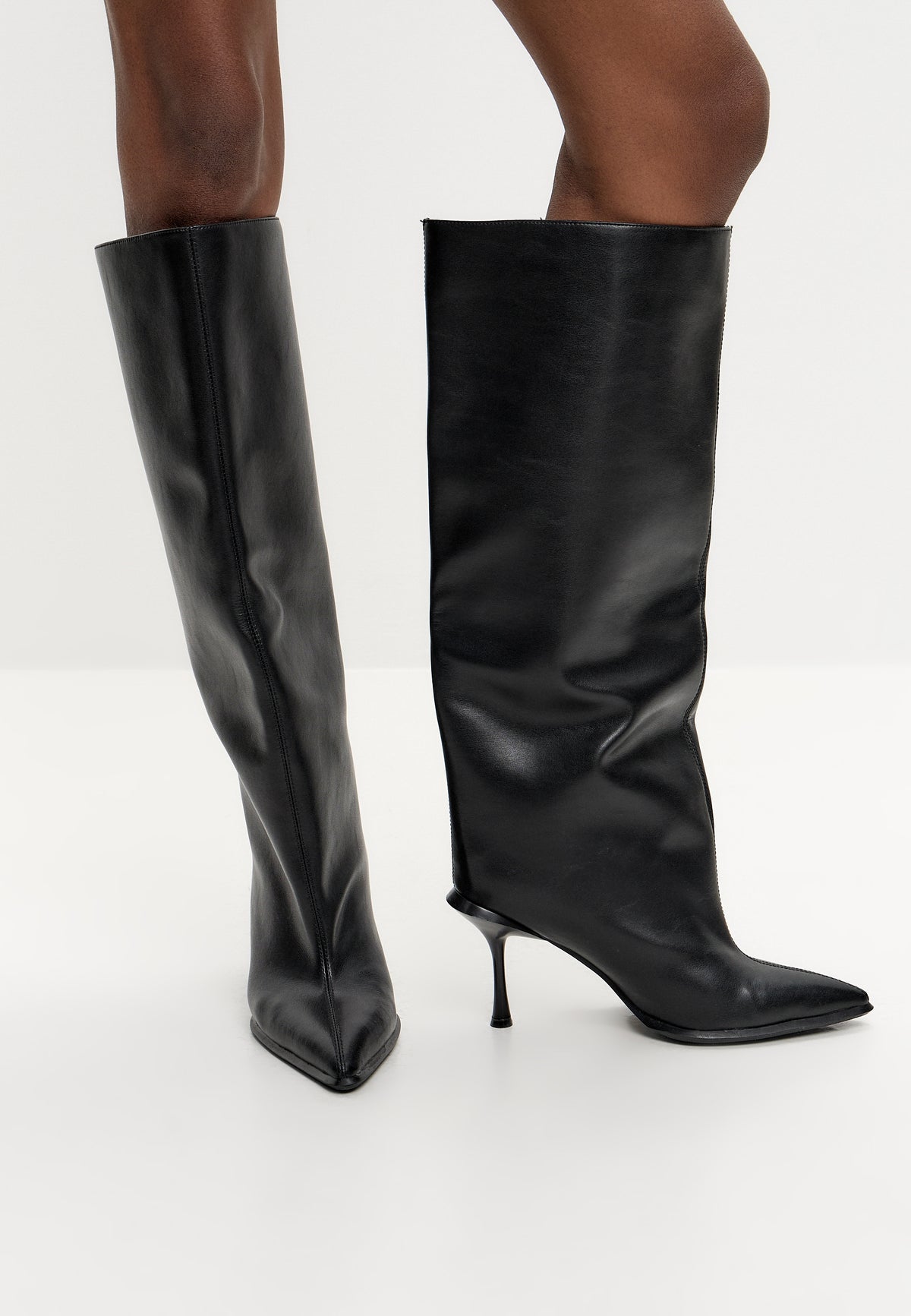 Stiletto Ankle Boots - Matte Black