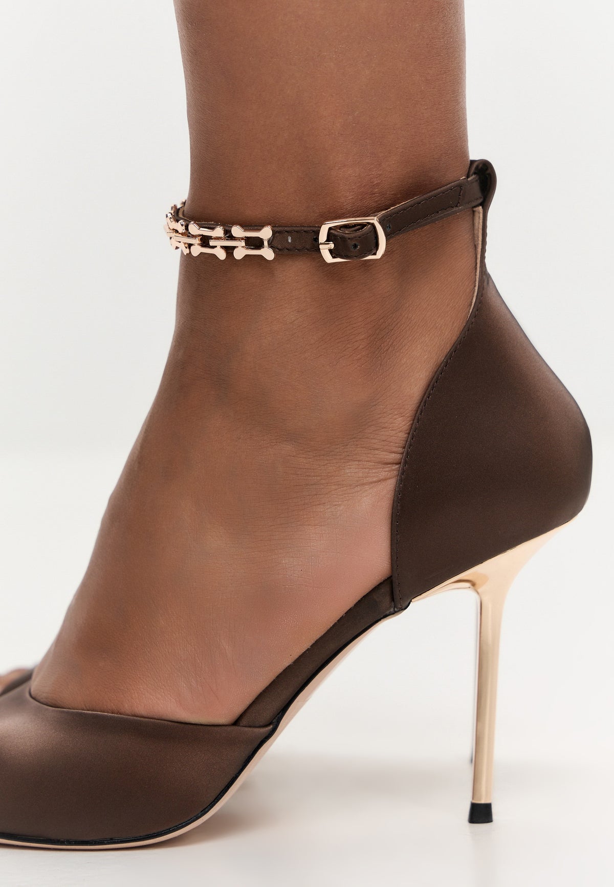 Stiletto High Heeled Sandals Malena - Brown