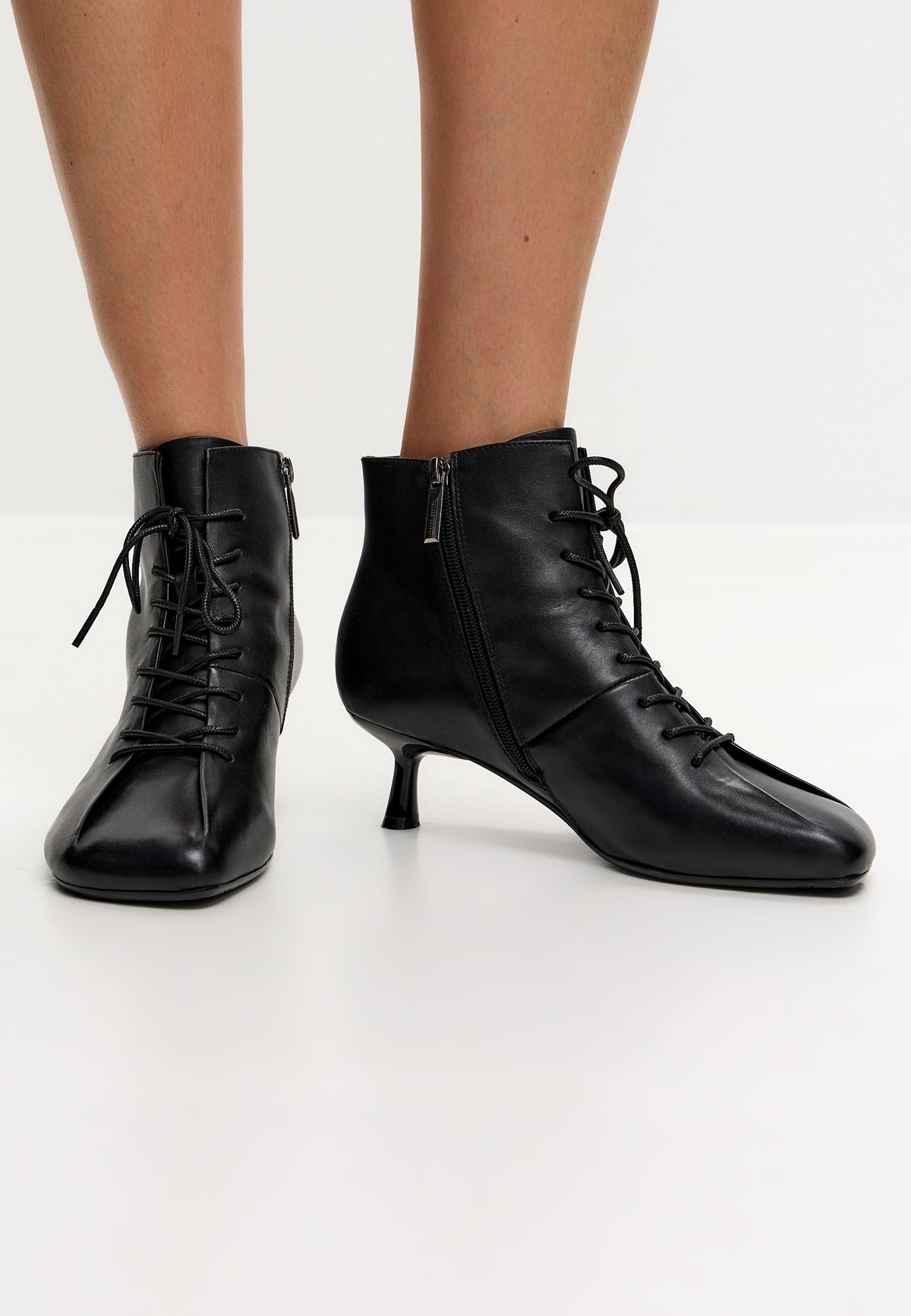 Bottines à lacets Ava en cuir