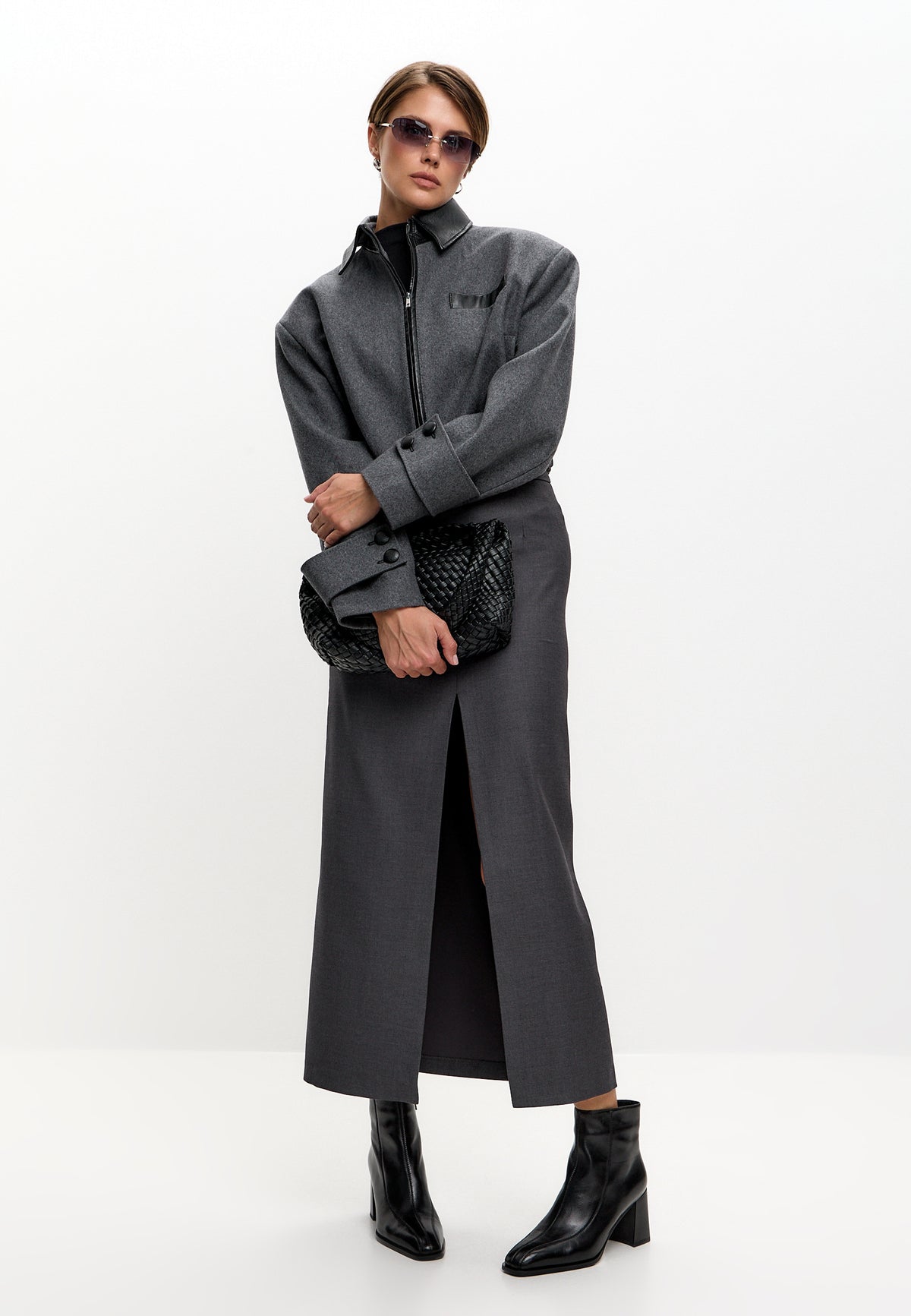 Bottines Sophia à talon bloc – noir