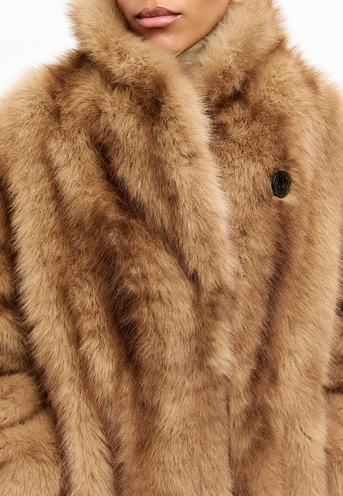 Faux Fur Coat Dorada
