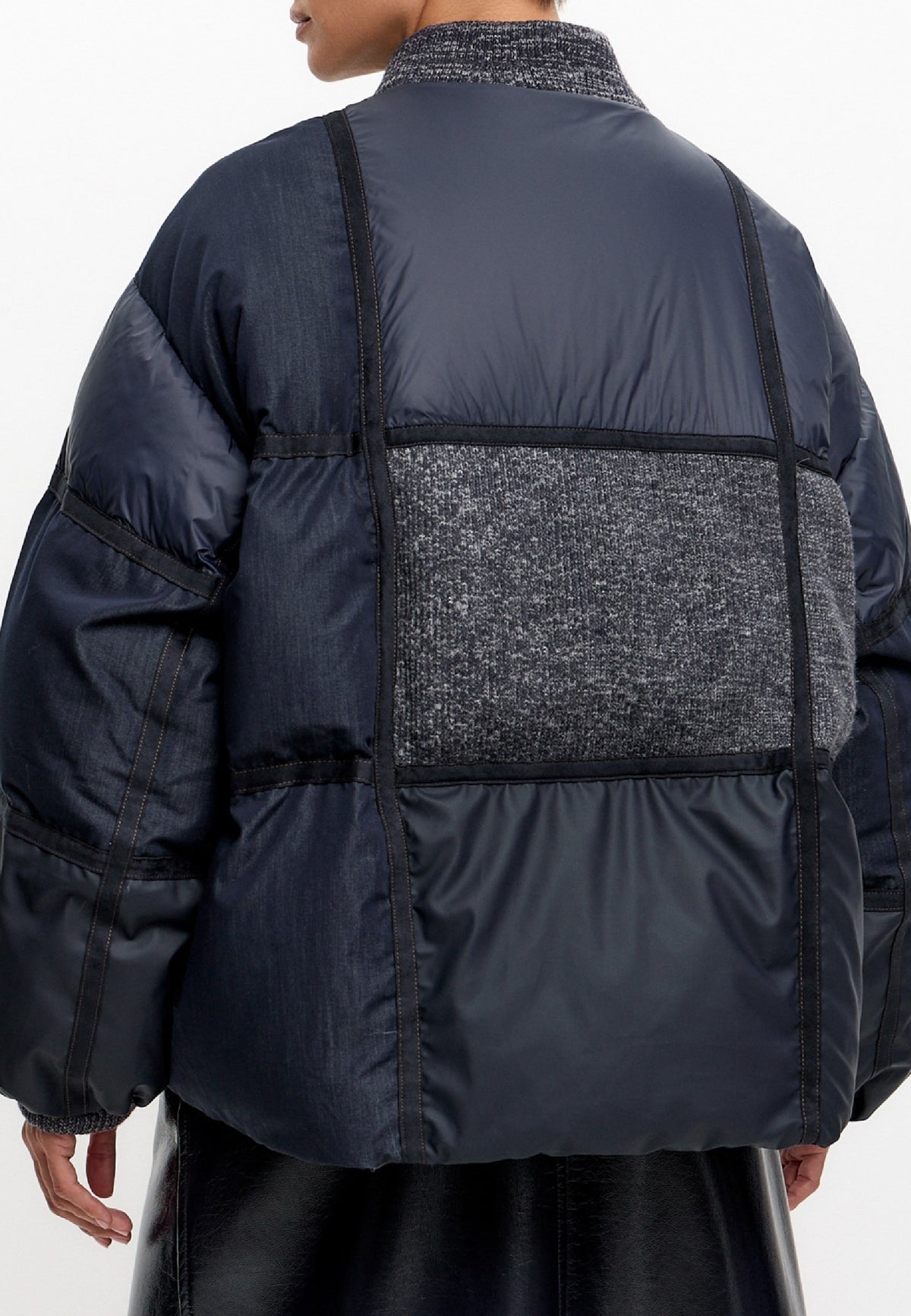 Patch Drift dunjakke – Mørkeblå