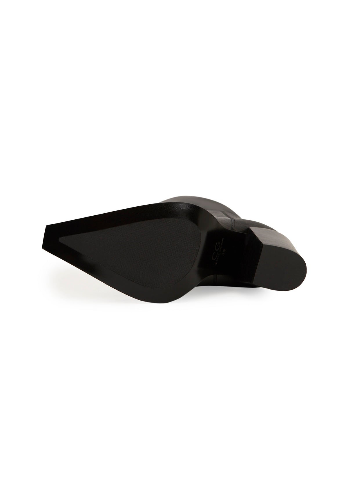 Bottes hautes en cuir – noir