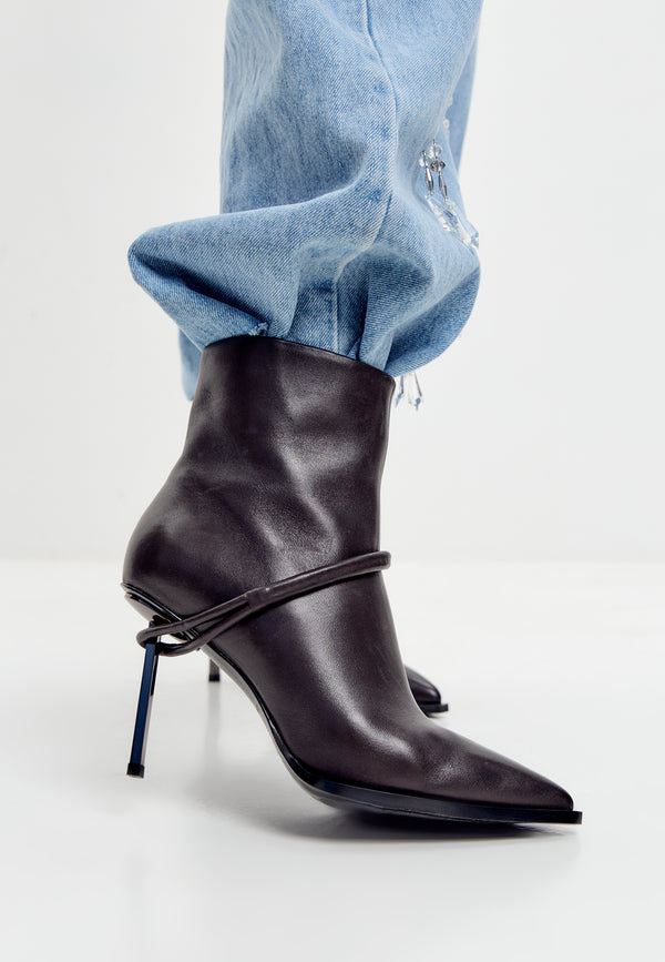 Sculpted Wrap Ankle Boots
