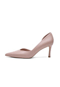 Escarpins pointus en cuir – Beige