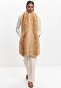 Maxi Faux Fur Scarf – Sand Beige