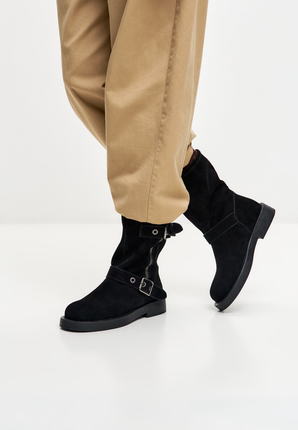 Rogue Schnalle Moto Boot - Schwarz